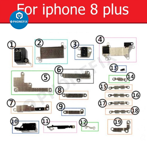 Complete set Small Metal Inner Bracket Part for iPhone 7 8 X XS MAX XR