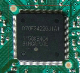 D70F3422GJ(A) Auto Computer Board Drive chip Car ECU IC