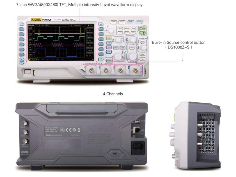 Rigol DS1054Z entry-level Digital Oscilloscope 50 MHz 4 Channels