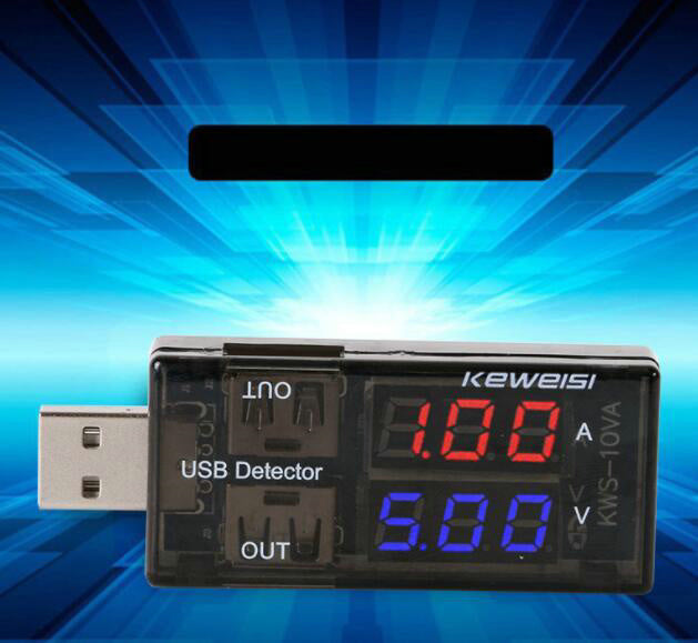 Dual Out USB Current Voltage Tester USB Doctor for mobile phone