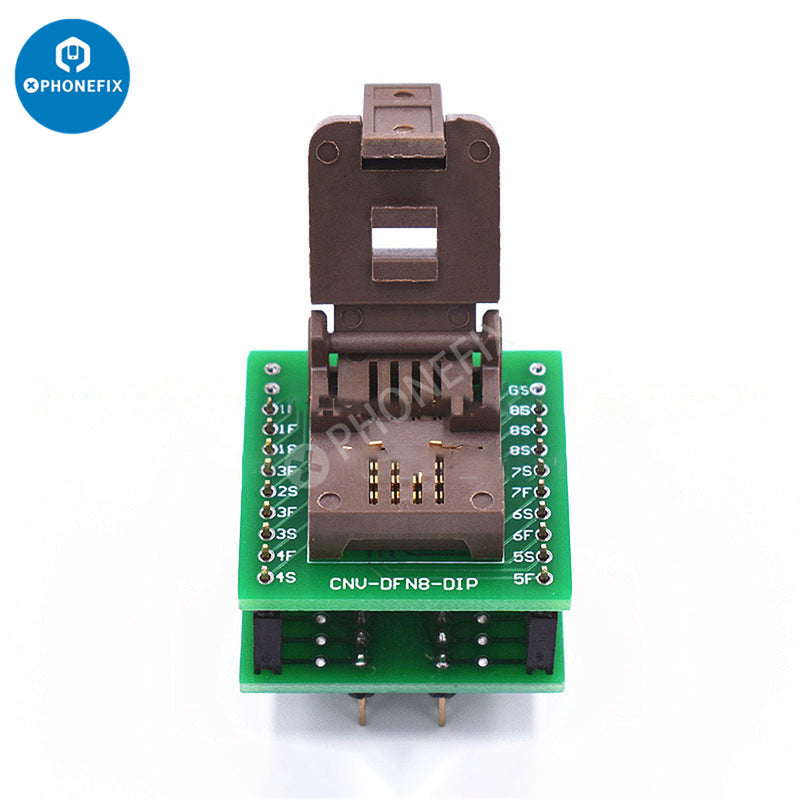 DFN8X8-8L(2.0) To DIP Burn In Socket Gold Plated Test Fixture