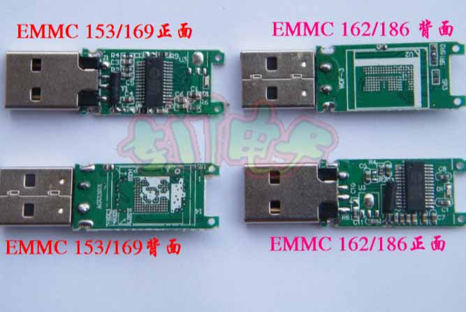 EMMC Control Board USB 2.0 FLASH DRIVE PCBA BGA162 BGA169