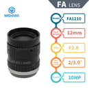 10.0MP Industrial Camera Vision FA Manual Iris lens 12mm 2-3.0" F2.8