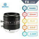 3.0MP Industrial Camera Vision FA Manual Iris lens 16mm 2-3.0"