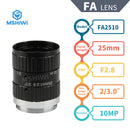 10.0MP Industrial Camera Vision FA Manual Iris lens 25mm 2-3.0" F2.8