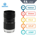 10.0MP Industrial Camera Vision FA Manual Iris lens 35mm 2-3.0"