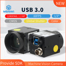 USB 3.0 Global Shutter Vision Industrial Camera 1.3 MP 1-3" 60FPS Color