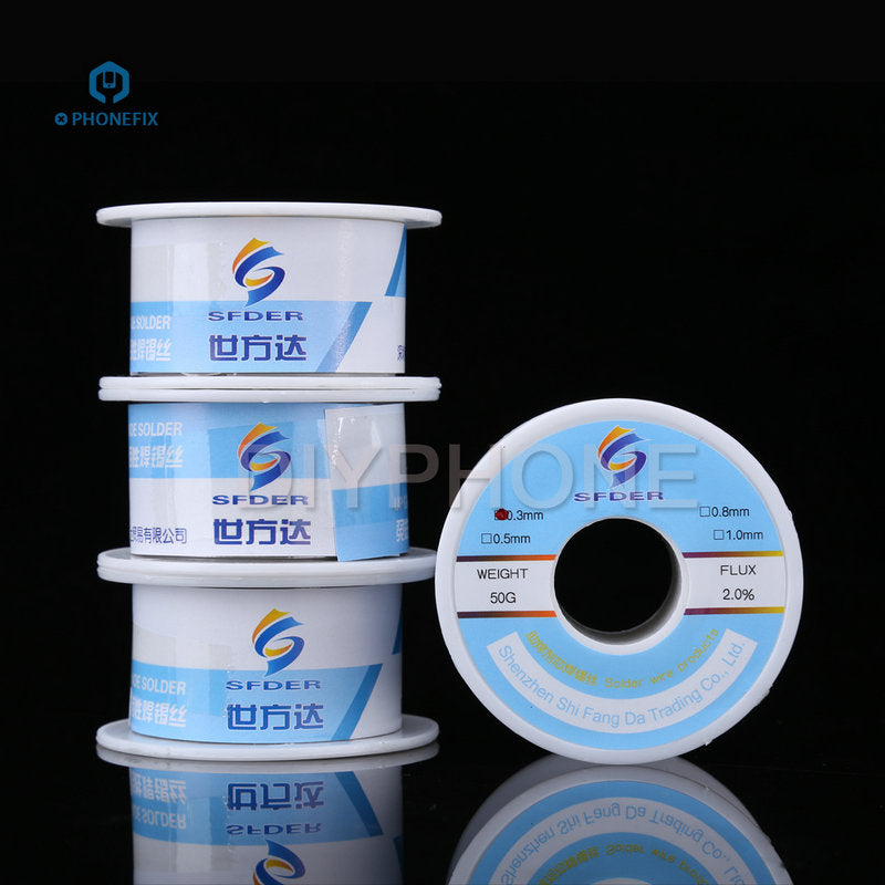 50g 0.3 0.5 0.8mm Solder Wire High purity Rosin Core No Cleaning