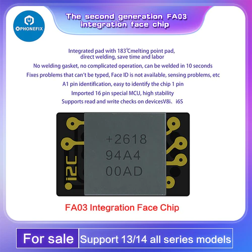 I2C FA02 Face Integrated IC Lattice Chip For iPhone X-12 Pro Max