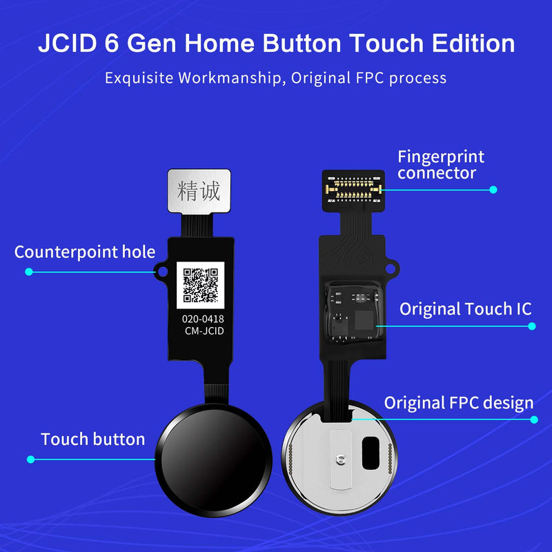 JC 6th 3D Touch Fingerprint Flex Cable iPhone 7 7P 8 8P Home Button