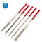 JM-FL1-1 5pcs Diamond Files Wood Carving Craft Tool Steel Needle Files