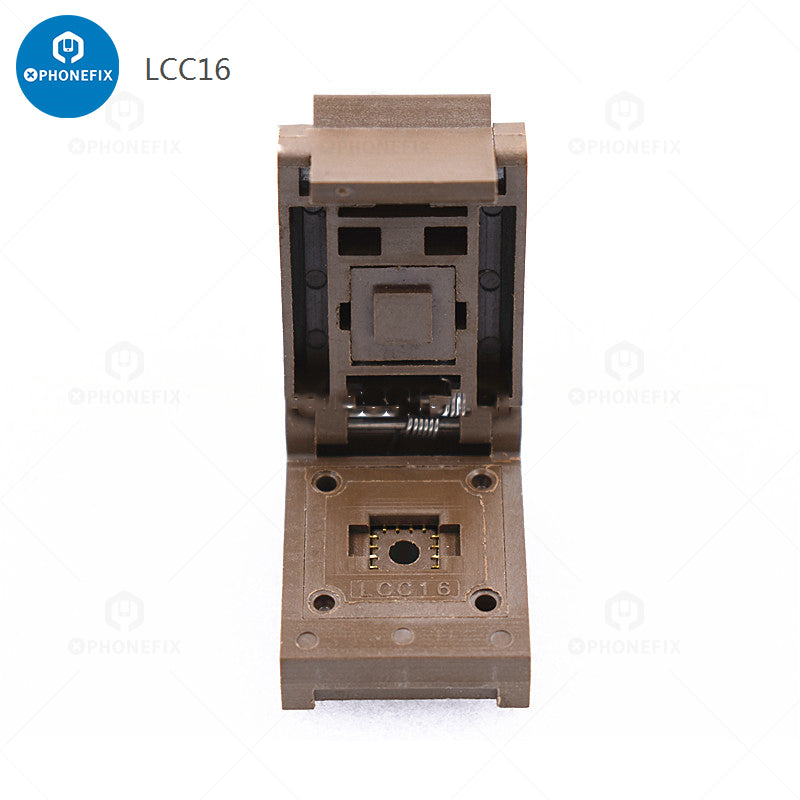 LCC16 LCC18 LCC24 Burn In Socket Gold Plated Test Fixture