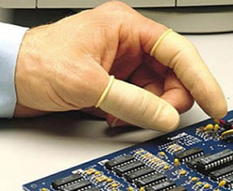 Latex Rubber finger protector for smearing Soldering Paste on PCB