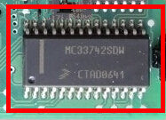 MC33742DW ML350 Auto ECU IC Car remote key chip for Mercedes-Benz