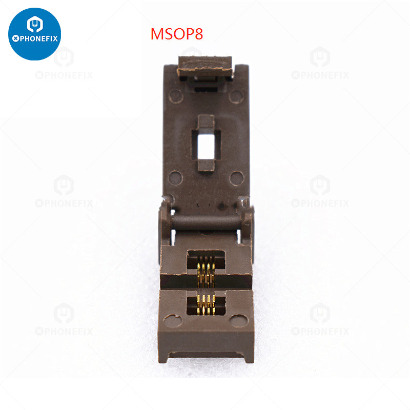 MSOP8-4 MSOP10 Burn In Socket Gold Plated Test Fixture