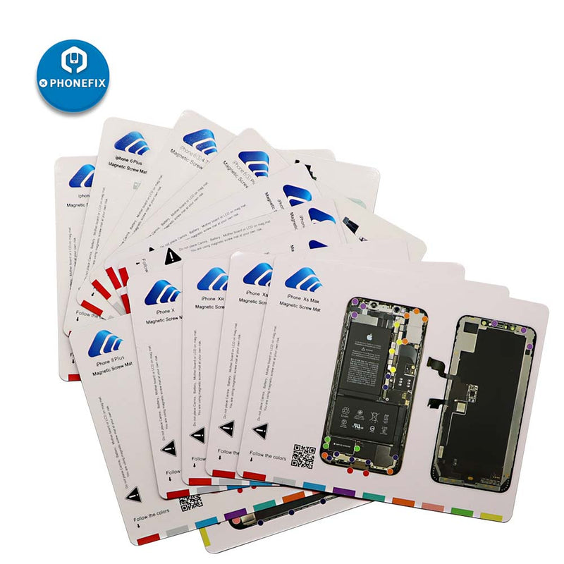 Magnetic Screw Mat iphone 11 XS MAX X 8 7 6S 6 Teardown guide Pad