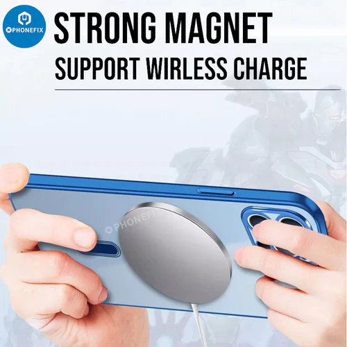 Magnetic Transparent Protector Case For 14 Pro Max