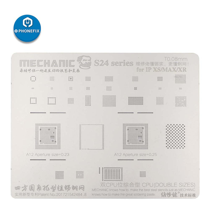 Mechanic 0.12mm S24 bga reballing stencil kit for iphone soldering