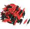 10pcs Black Red Electric Metal Alligator Clips Power Clamp Test Leads