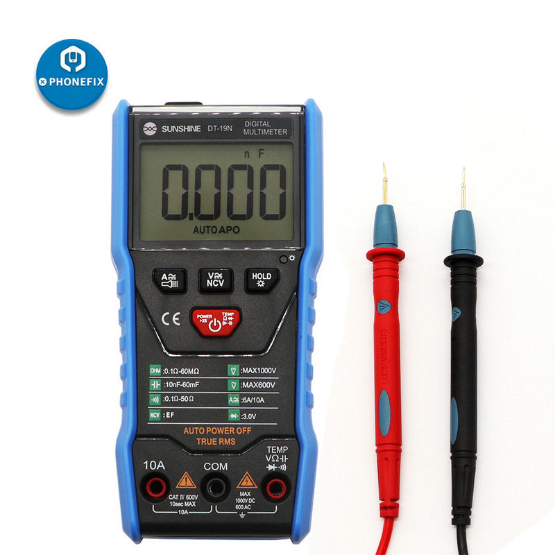 Multimeter Dter Mini DT-19N Digital Multimeter AC DC Resistance Tester meter