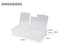 PVC Multi-function phone board storage box Double-layer classification