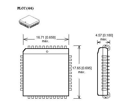 Spring PLCC44 IC socket 1.27mm PLCC44 ic adapter