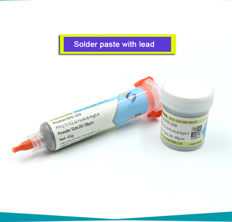 183℃ Sn62.8-Pb36.8-Ag0.4 Solder paste Phone BGA Soldering Tin Cream