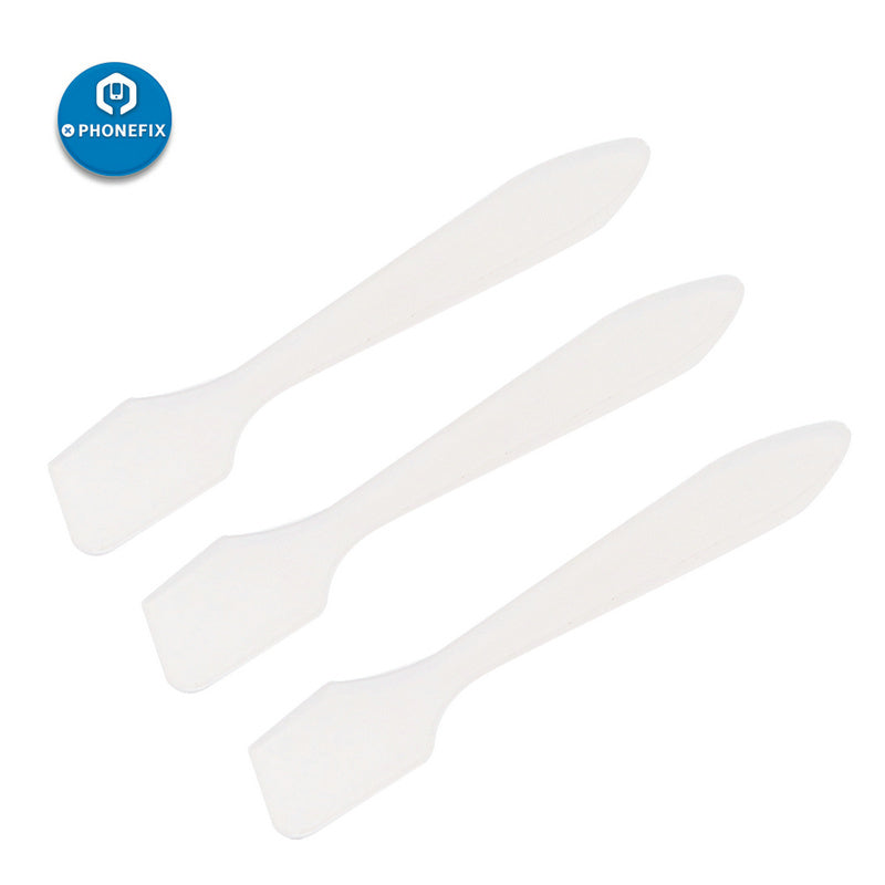 5pcs Plastic Solder Paste Scraper Tin Stirring Knife BGA Repair Weldin