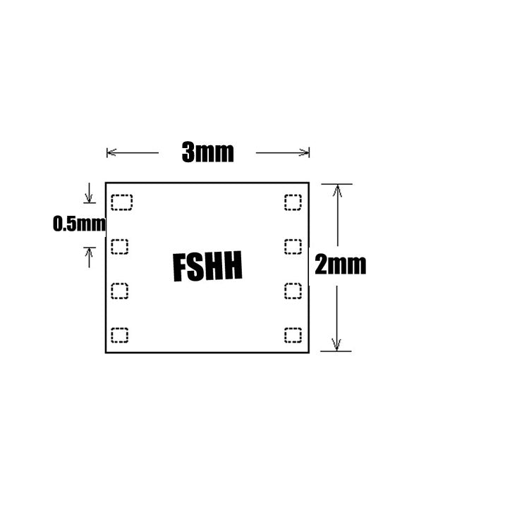QFN8 To DIP8 IC socket adapter DFN8 MLF8 WSON8 2*3mm 0.5mm