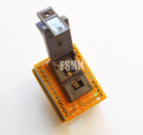 QFN8 To DIP8 IC socket adapter DFN8 MLF8 WSON8 2*3mm 0.5mm