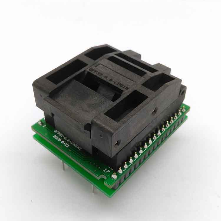 QFP32 to DIP32 32 pin ic test socket PQFP32 programmer adapter