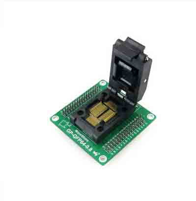 QFP64, LQFP64, SQFP64, TQFP64, VQFP64 mit 0.50mm auf 4 x IDC2x8 [DE QFP64, LQFP64, SQFP64, TQFP64, VQFP64 mit 0.50mm auf 4 x IDC2x8 [DE