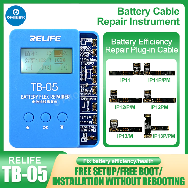 Relife TB-05 Battery Instrument iPhone 8-14 Pro Max Repair Tool