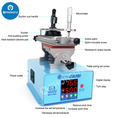 S-918F Plus 360 Degree Rotary Curved Screen Heating Separator