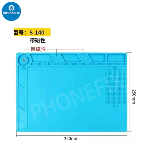 Heat Resistant Insulation Silicone Pad Antistatic BGA Soldering Mat