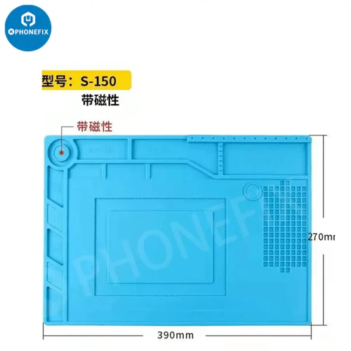 Heat Resistant Insulation Silicone Pad Antistatic BGA Soldering Mat