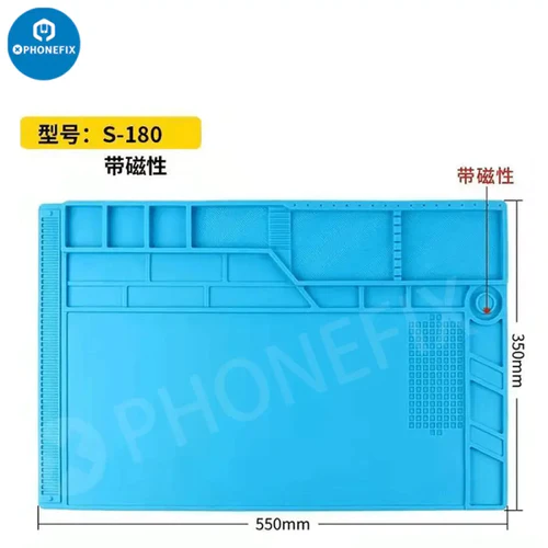 Heat Resistant Insulation Silicone Pad Antistatic BGA Soldering Mat