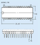 SDIP28 TO DIP28 ic socket universal ZIP28 adapter