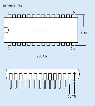 SDIP28 TO DIP28 ic socket universal ZIP28 adapter