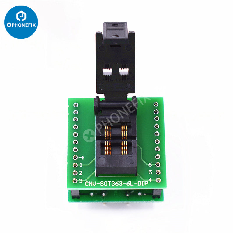 SOT363-6L To DIP6 Burn In Socket Gold Plated Test Fixture