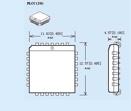 PLCC28 TO DIP28 IC test socket universal PLCC28 ic adapter