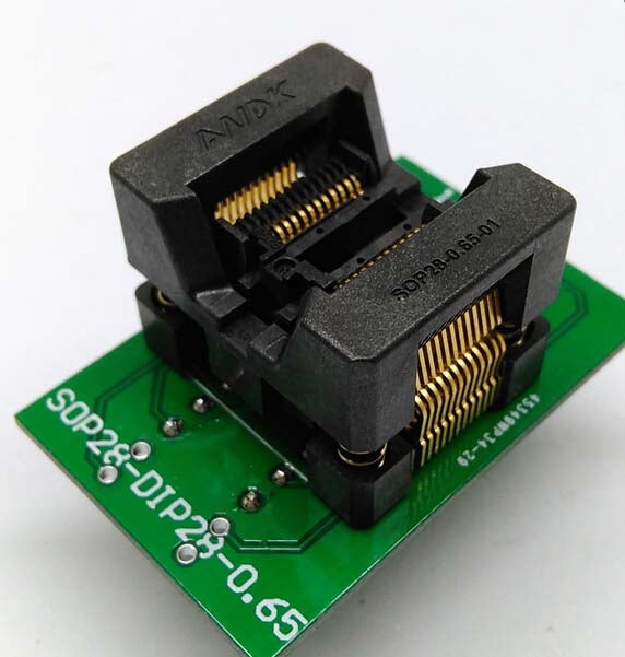 Dip 24 Simple SSOP24 to DIP24 IC test socket adapter 0.65mm