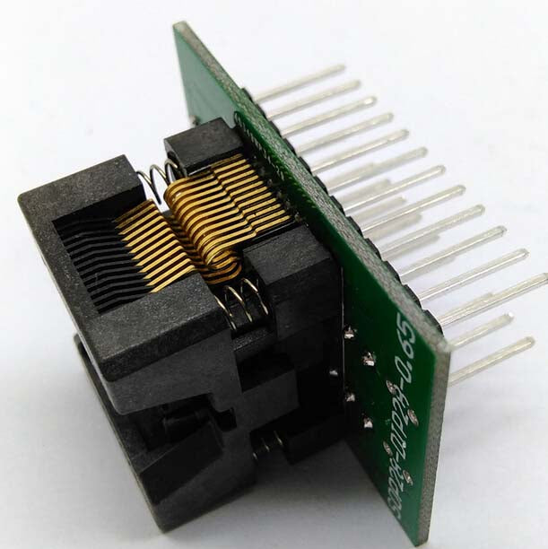 Simple SSOP24 to DIP24 IC test socket adapter 0.65mm