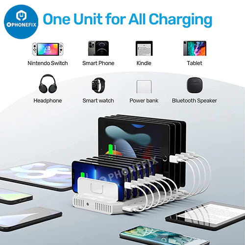 Smart 10 Port USB Charger Adapter Desktop Micro USB Charger 96W