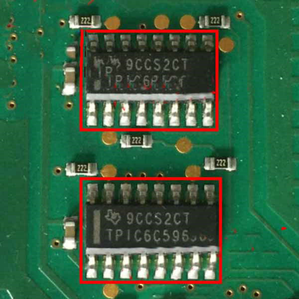 TPIC6C596 Car Meter Computer Board ECU Control Processor Chip