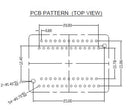 TSOP54 adapter receptacle TSOP54 programmer adapter pin board