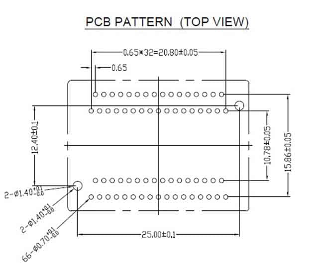 TSOP66 adapter receptacle TSOP66 programmer adapter pin board
