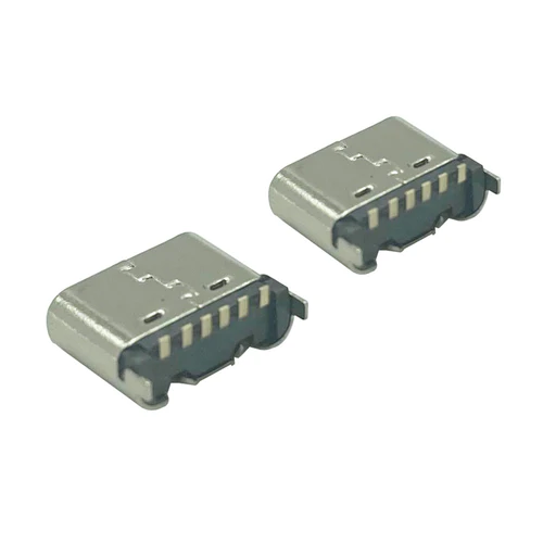 USB 3.0 Type C Female Plug 6Pin Connector Vertical Jack Charging Socket