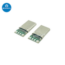 OTG USB 3.0 Type C Jack Male Heads 4Pin Soldering Plug Connector