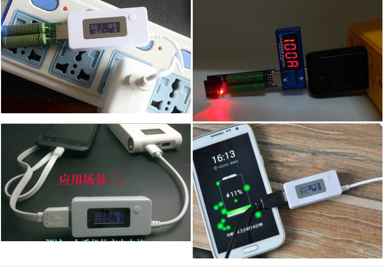 LCD USB Port Output Current and Output voltage Charger Tester Meter